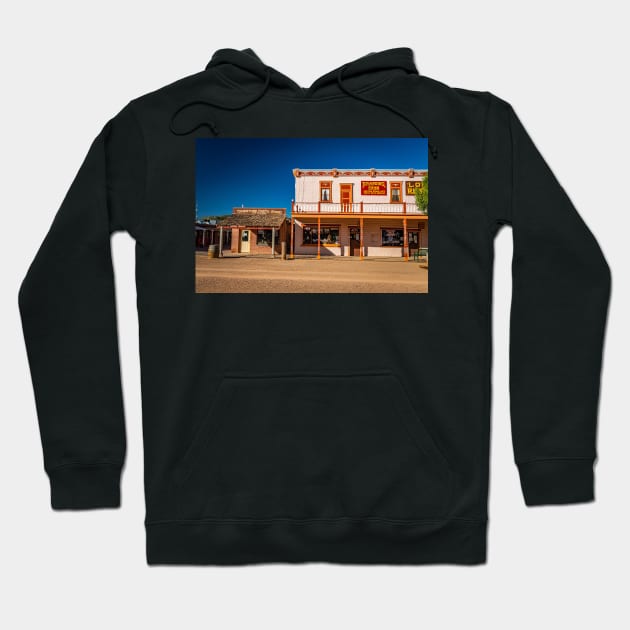 Allen Street in Tombstone, Arizona Hoodie by Gestalt Imagery